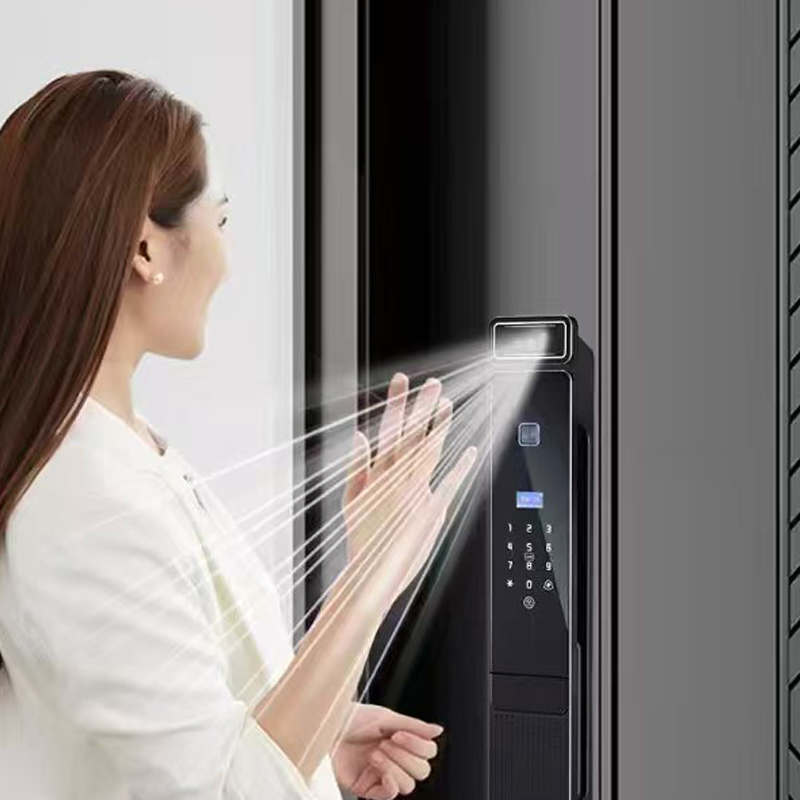 Palm Vein Unlock Mobile Video Intercom CNC Fine Carving Smart Lock