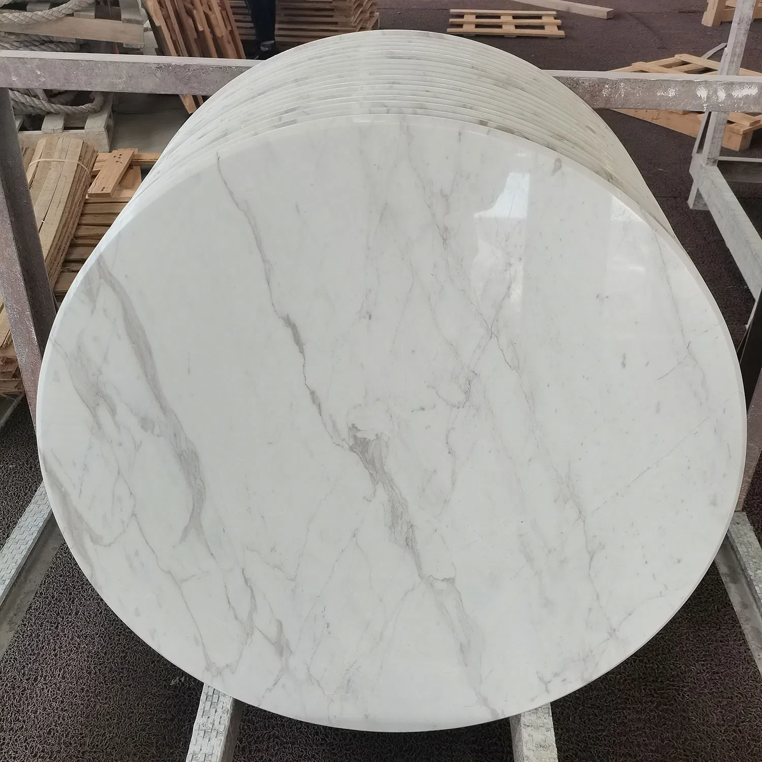 Hot Selling Volakas Marble Slab Greece Table Marble Nature White Tiles Marble Table Top