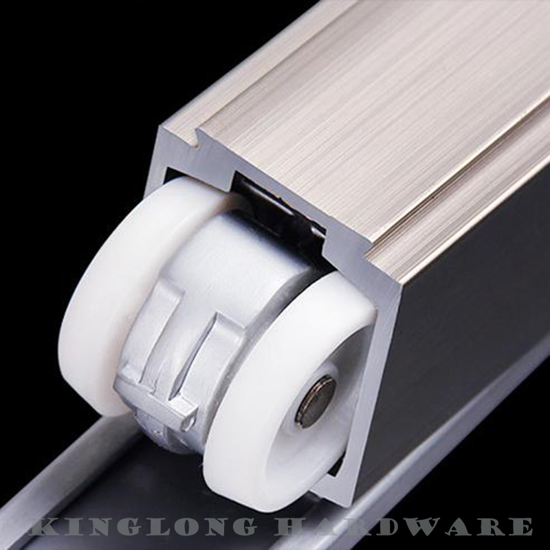 High Quaity Door & Window Hardware Hanging Wheel Roller Aluminum Profile Hanging Sliding Gate Track Guide Rail