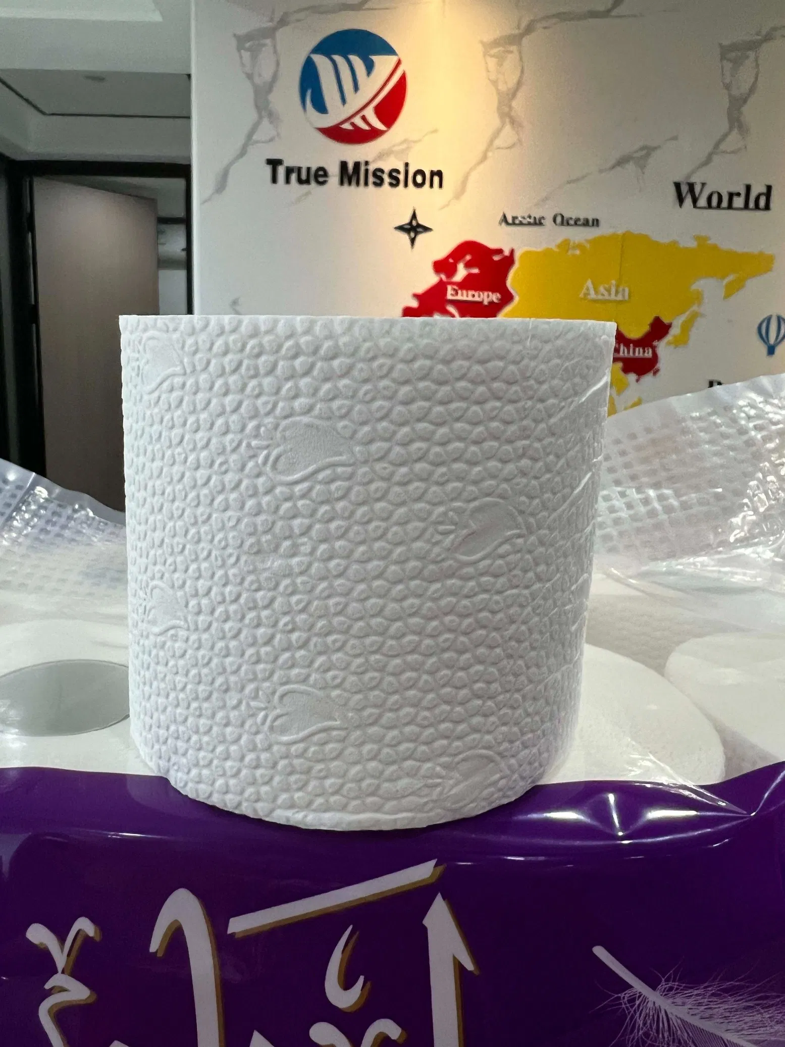 OEM 100% Virgin Wood Pulp Bathroom Soft 2/3/4 Ply Toilet Tissue Paper