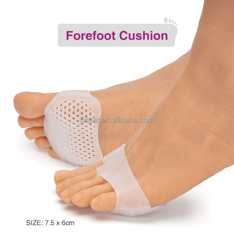 Silicone Sports Support Forefoot Pad Soft Gel Foot Cushion for Relief Pain