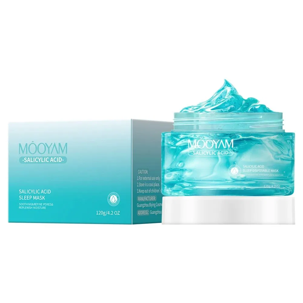 Salicylic Acid Sleep Mask Moisturizing Soothing Face Mask Cream Facial Beauty Good Night Collagen Gel Mask