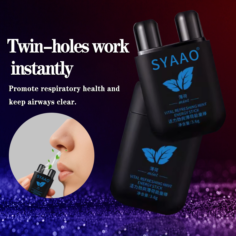 New Design Double-End Nasal Inhaler with Wicks