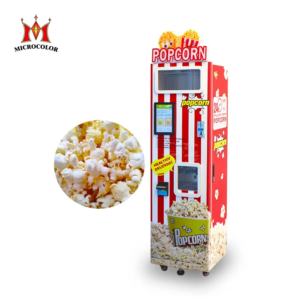 Electric Automatic Flavored Popcorn Vending Machine with Credit Card Payment