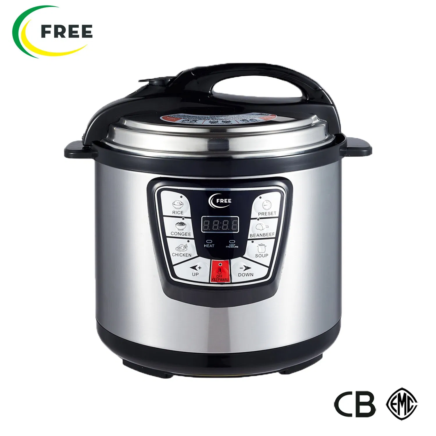Classic 5 Liter Pressure Cooker Fast Cooking Aluminum High Pressure Cooker