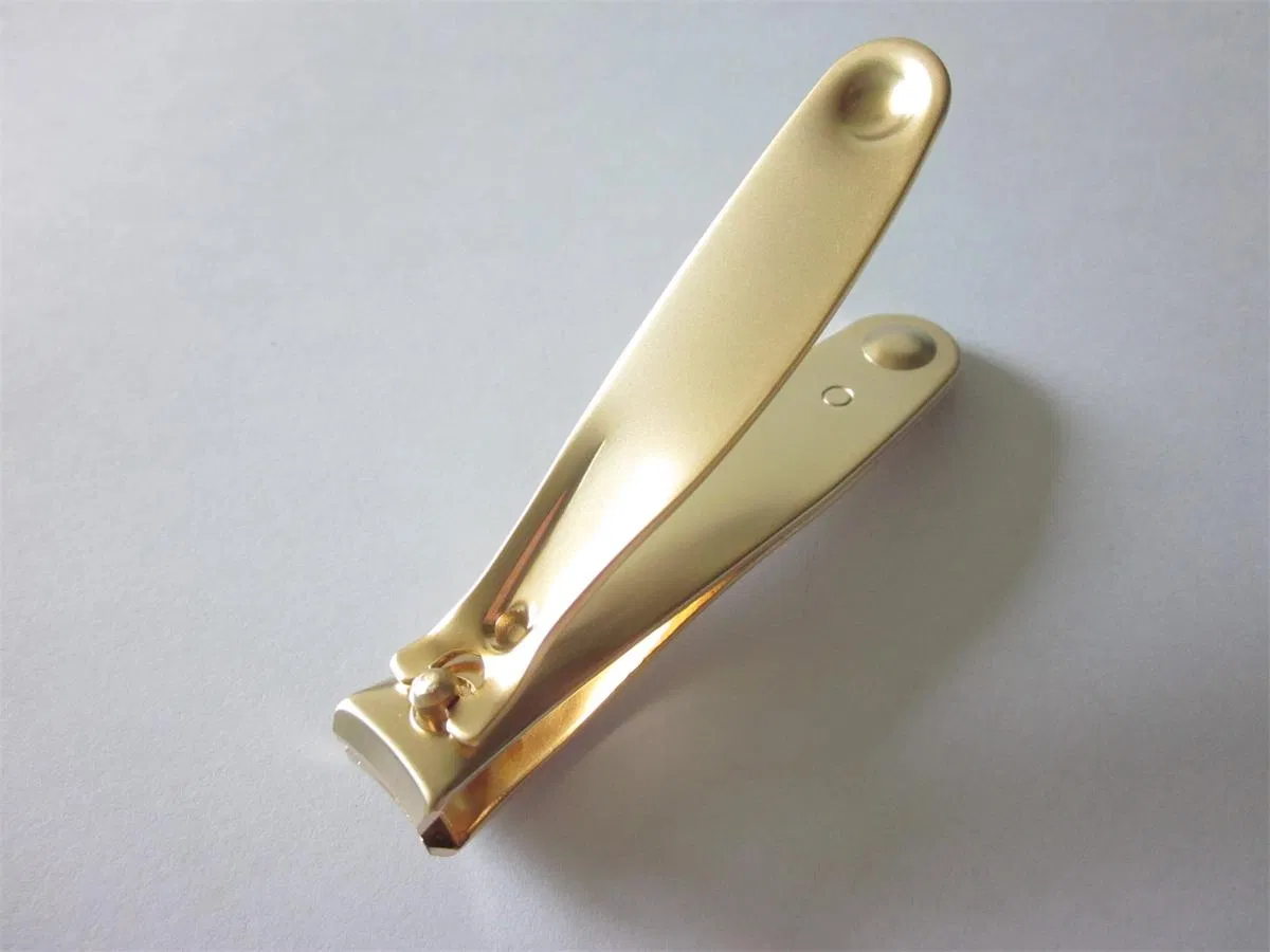 Deluxe Toe Nail Cutter with Pearl Golden Plating