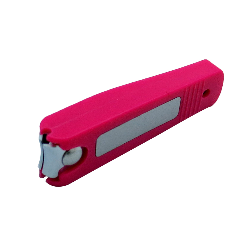 Small Size Korea Shaped Finger Cutter with Plastic Cover Nail Clipper (608S-12)
