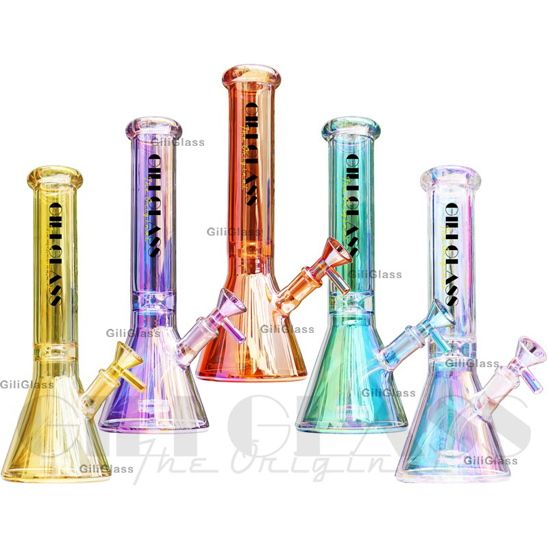 Giliglass 8 Inchies American Colors Recycler Hookah Smoking Glass Water Pipe