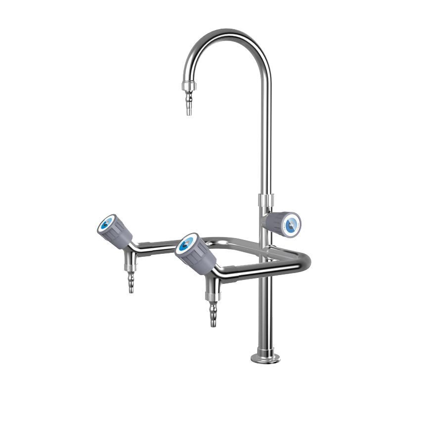 Lab Sink Faucet with Triple Outlet Taps for Classrooms