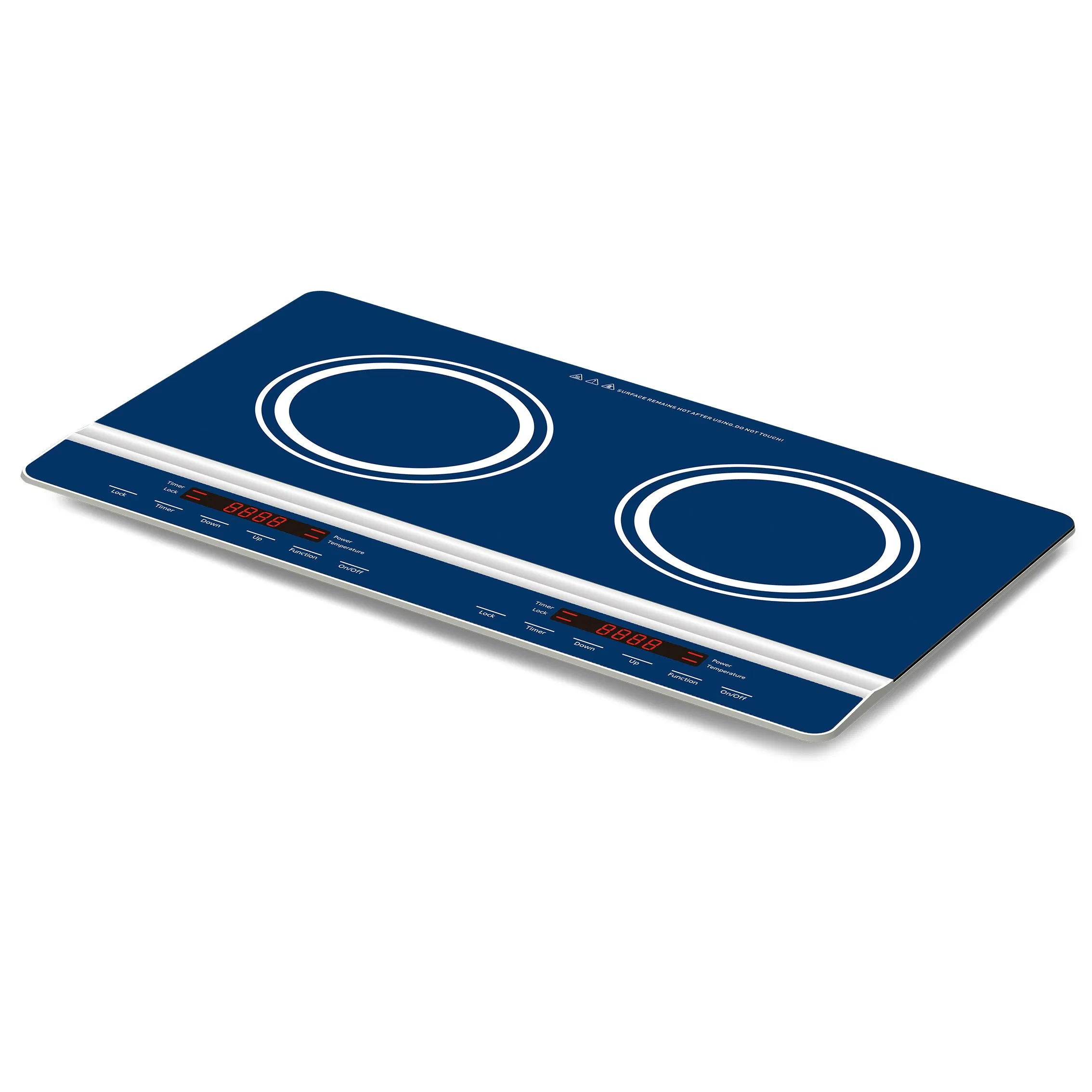 Super Slim Double Portable Induction Cooktop with Arc-Shape Slim Body Sensitive Sensor Touch Control