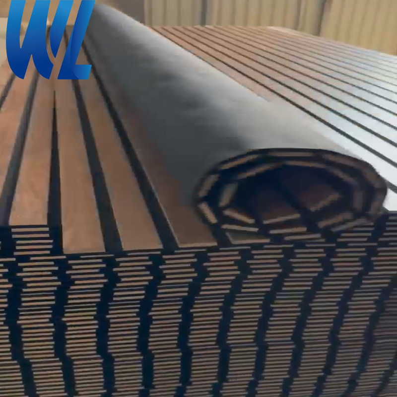 Hot Selling 9mm Flexible Felt Engineered Veneer Polyester Fiber Panel Aku Panel Soundproof Acoustic Panel