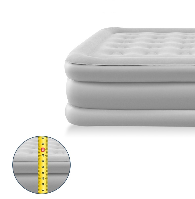 Матрас надувной двуспальный складной повышенной высоты