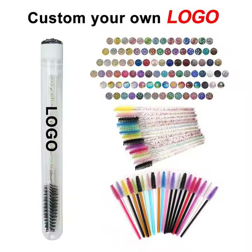 Disposable Mascara Lash Wand Tubes Mascara Eyelash Cleaning Brushes Lash Brush Eyelash Brush