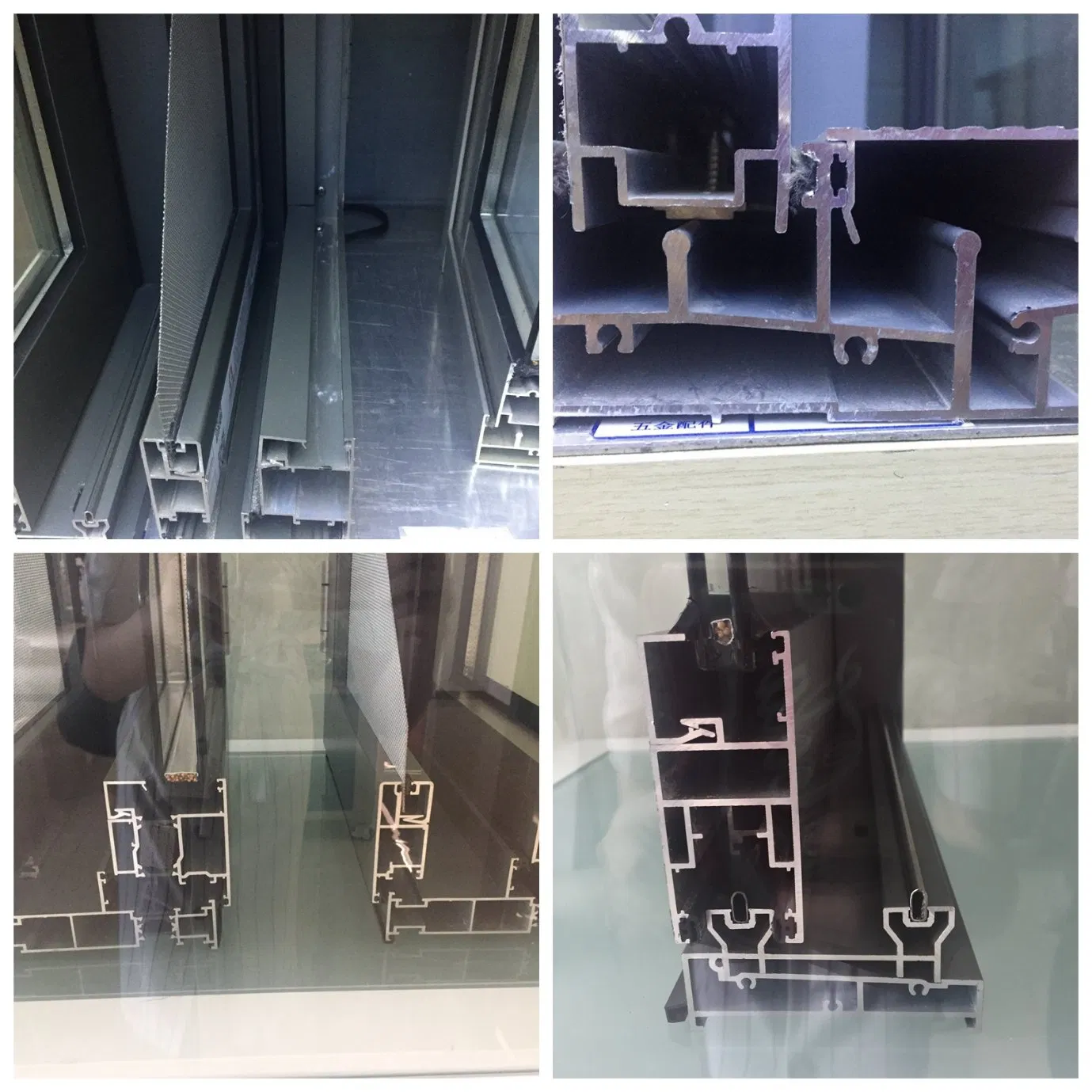 Australia Standard Matte Black Aluminium Profile Doubld Glazed Chinese Factory Price Casement Door