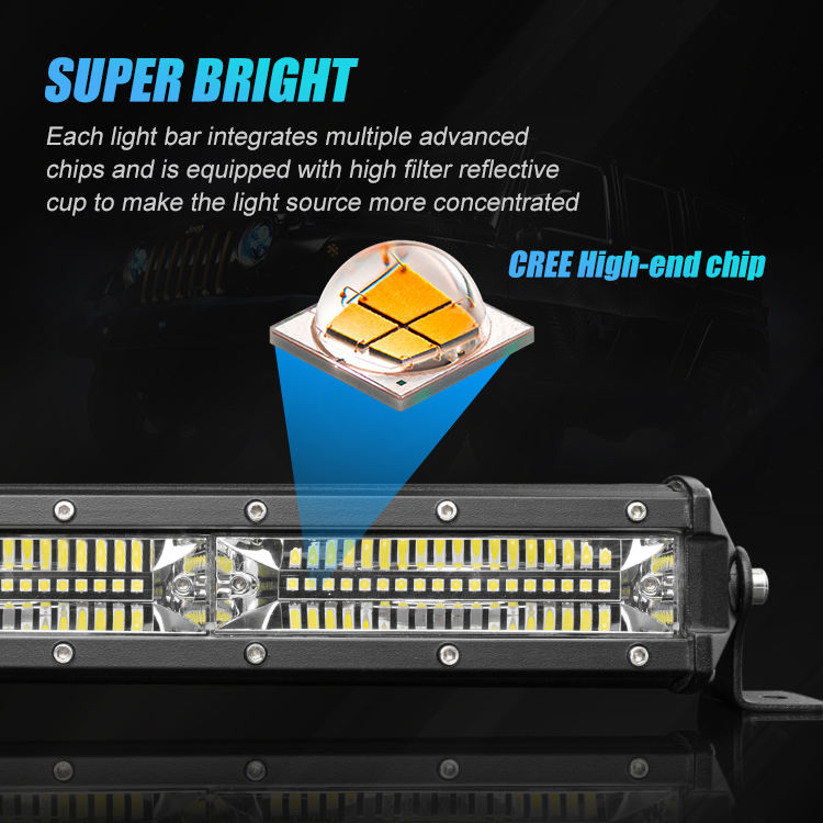BKR LED Light Bar Super Bright 50 Inch для внедорожников