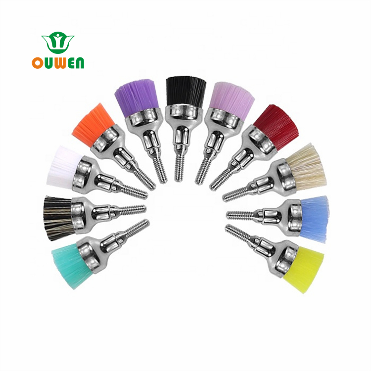 Ouwen Manufacture G-5 Black Bristle Thread Type Prophy Polishing Cup Brush