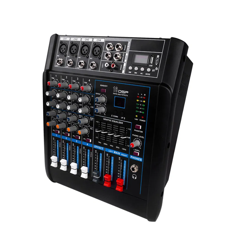 Professional Audio Mixer with High-Power Amplification for Events