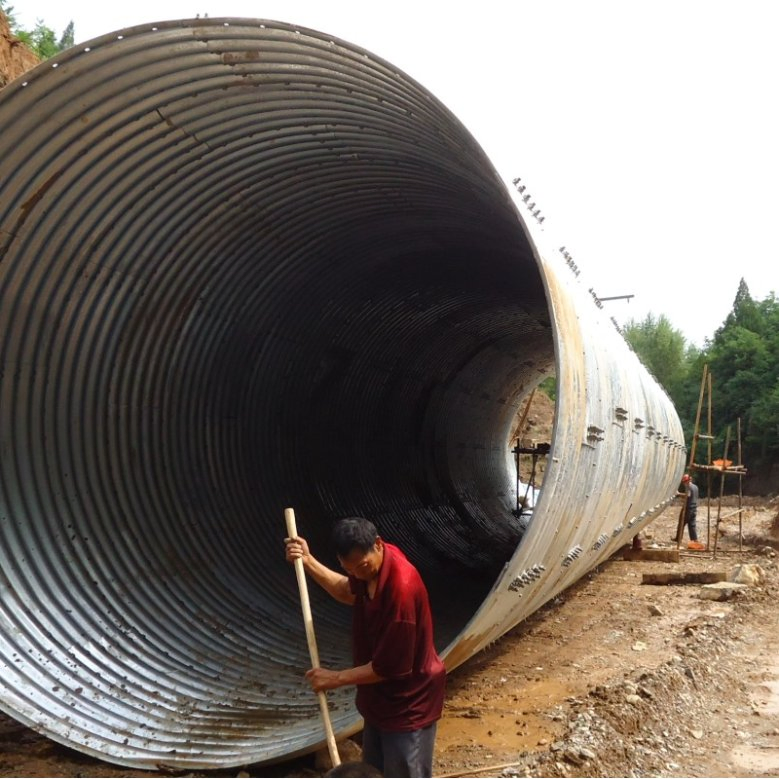Galvanized Semi-Circular Metal Culvert Pipe