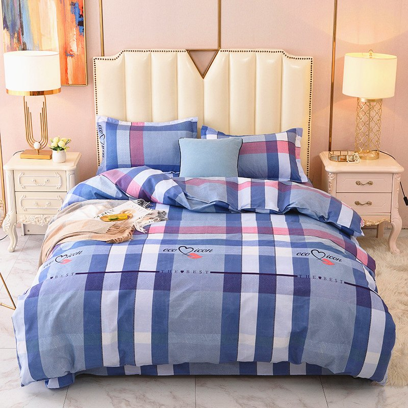 Satin Bedding Set Cotton Duvet Bed Sheet Bedding Set Luxury Pillow Case