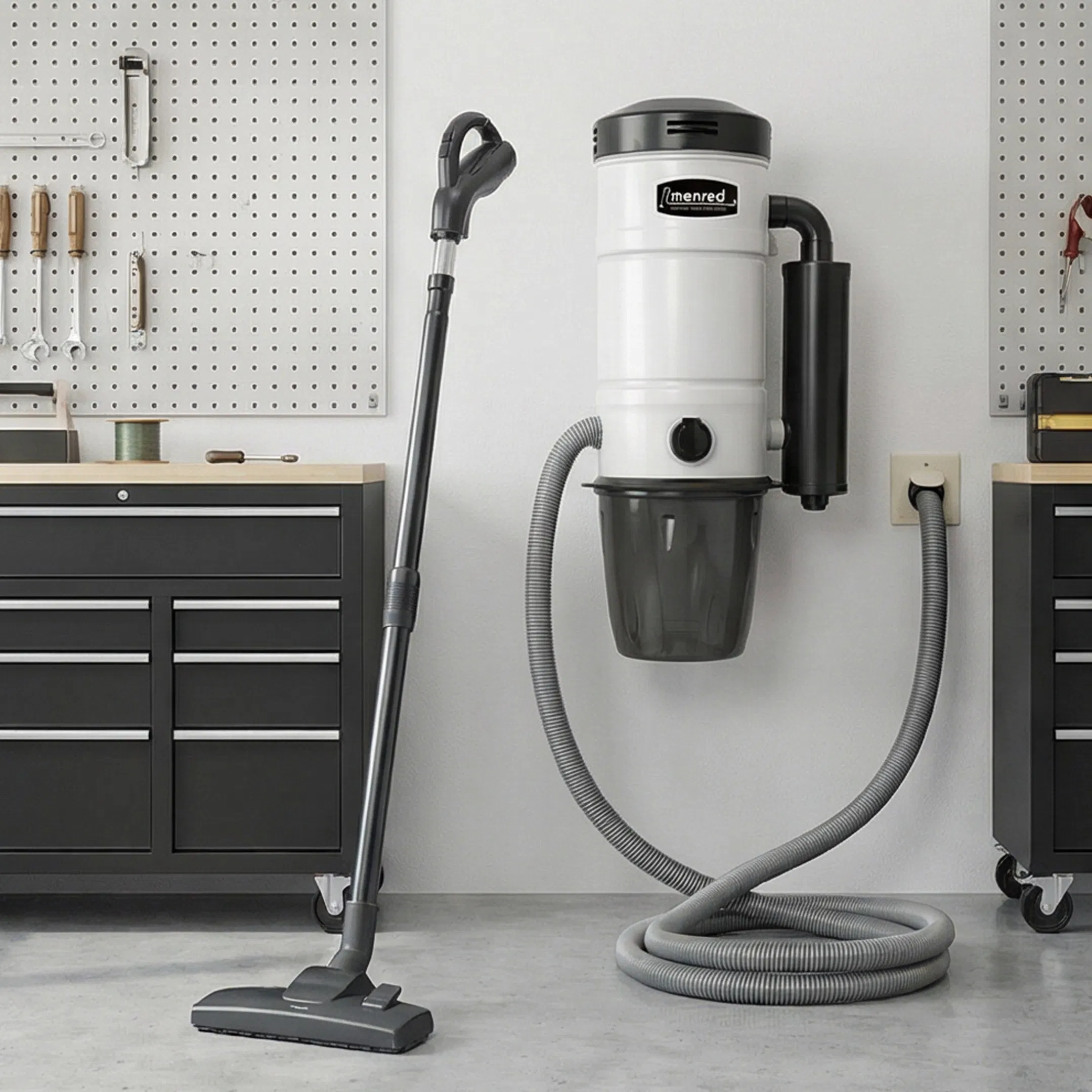 Eco-Friendly White Vacuum Cleaner with Motor Protection System