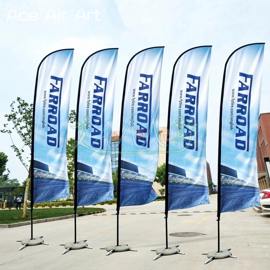 Beach Feather Flag and Flagpole with Cross Base Graphic Custom Printing Banner Advertising Promotion Celebration Decoration