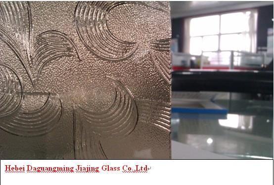 Brown Patterned Glass May Flower