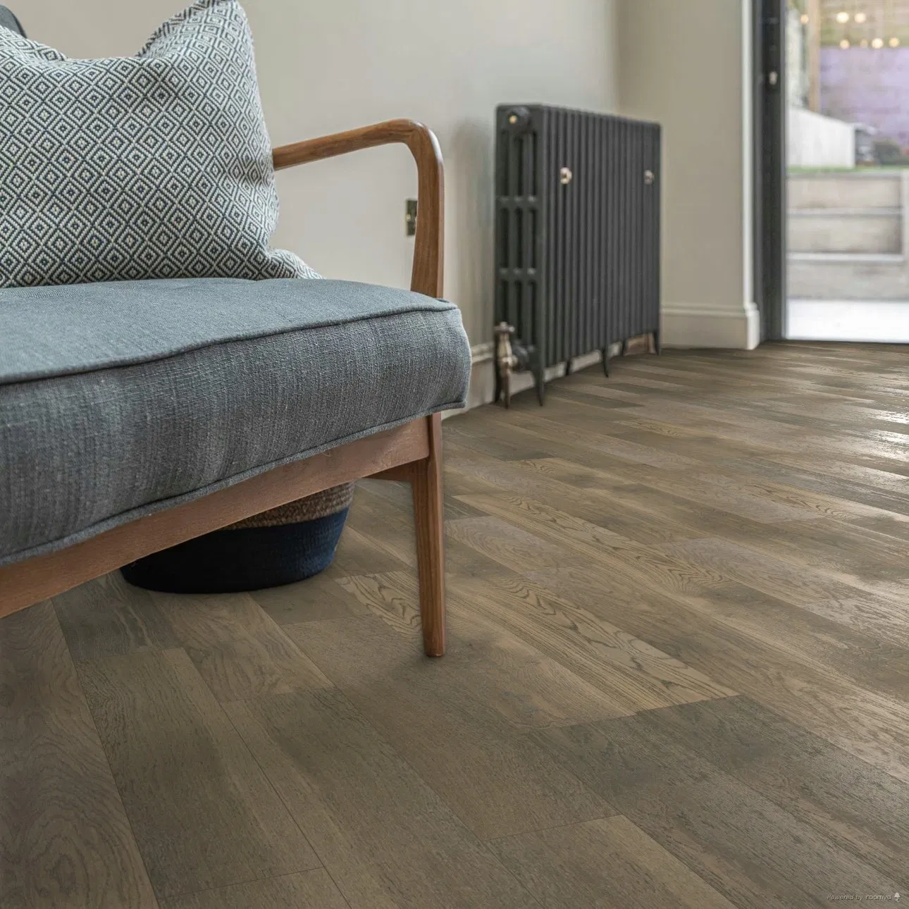 Водостойкий паркет SPC с текстурой дерева, 15 мм