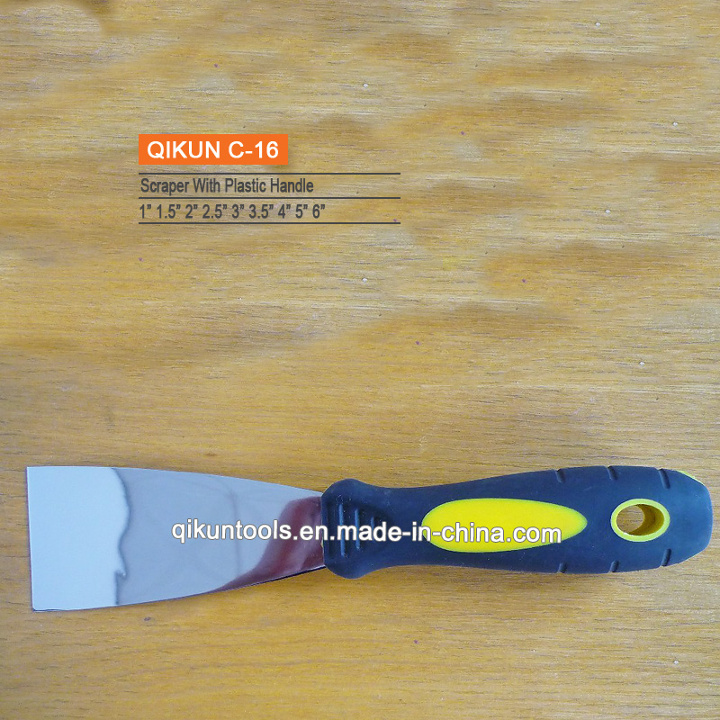 C-14 Construction Decoration Paint Hardware Hand Tools Plastic Handle Mirror Polished Carbon Steel Scraper