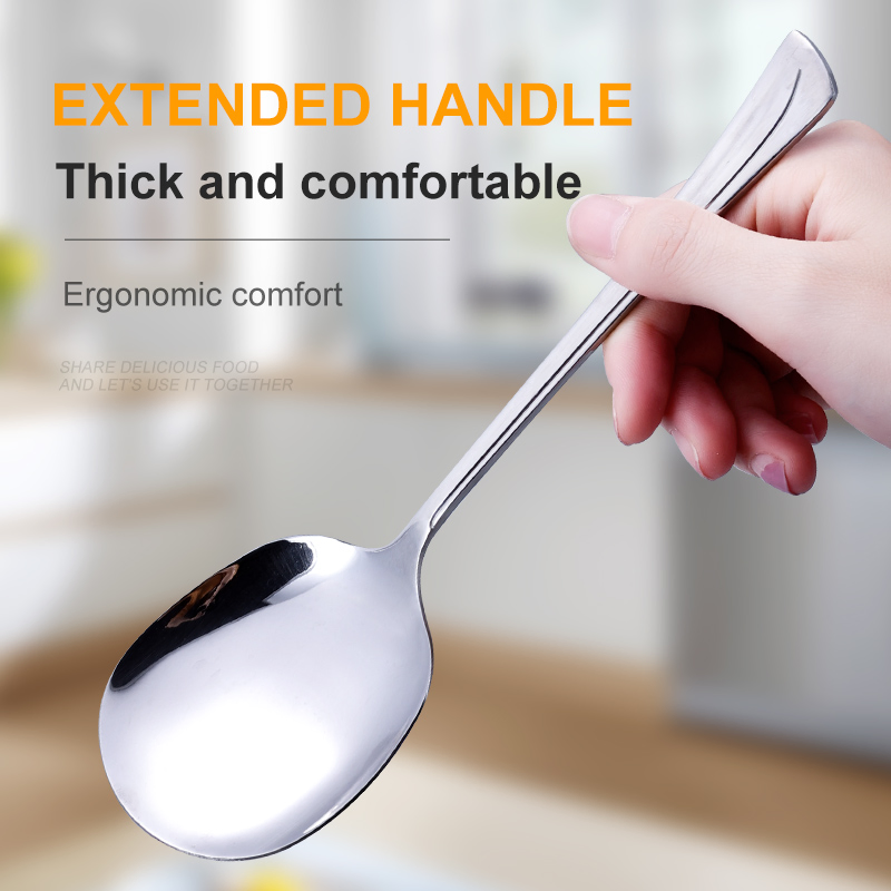 Stainless Steel Public Porridge Spoon for Dinnerware Set