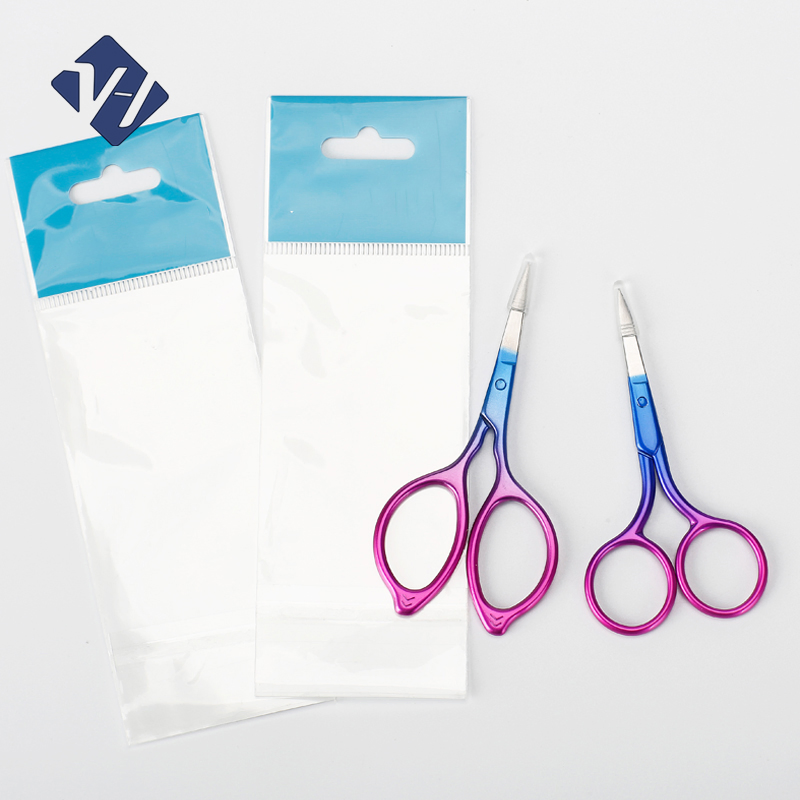 Wholesale Professional Rainbow Small Stainless Steel Nail Eyebrow Scissors for Manicure