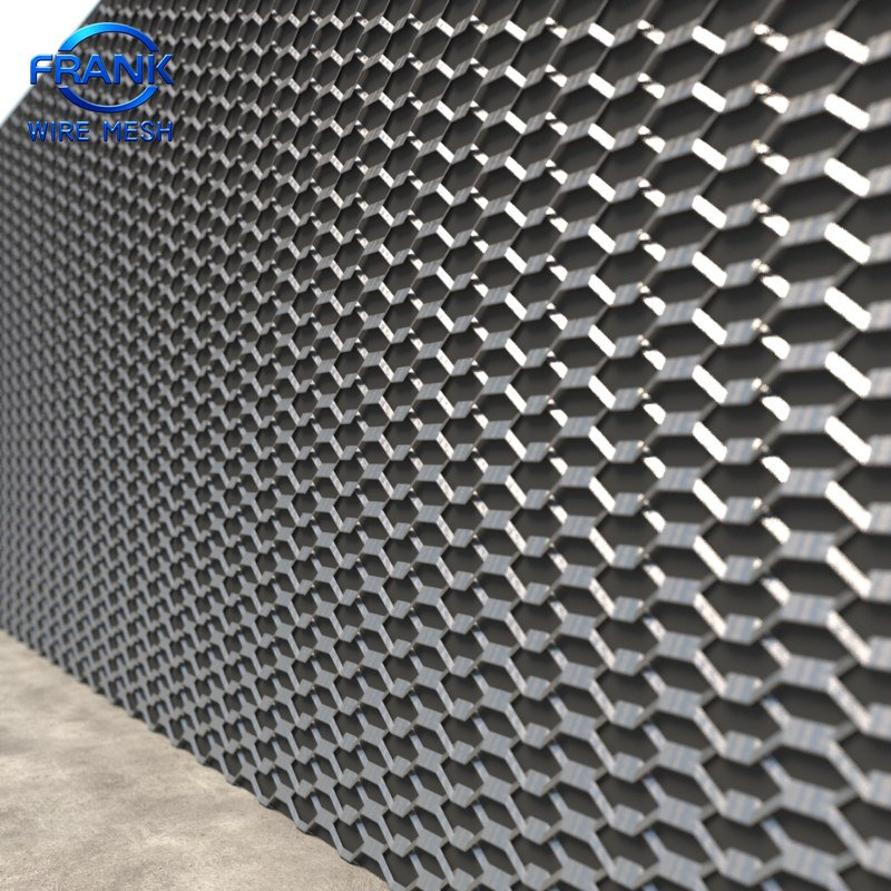 Factory Direct Sales Customized Decorative Colorful Aluminum Expanded Metal Mesh for Architectural Construction Building Facade Wall Fences and Isolation Nets