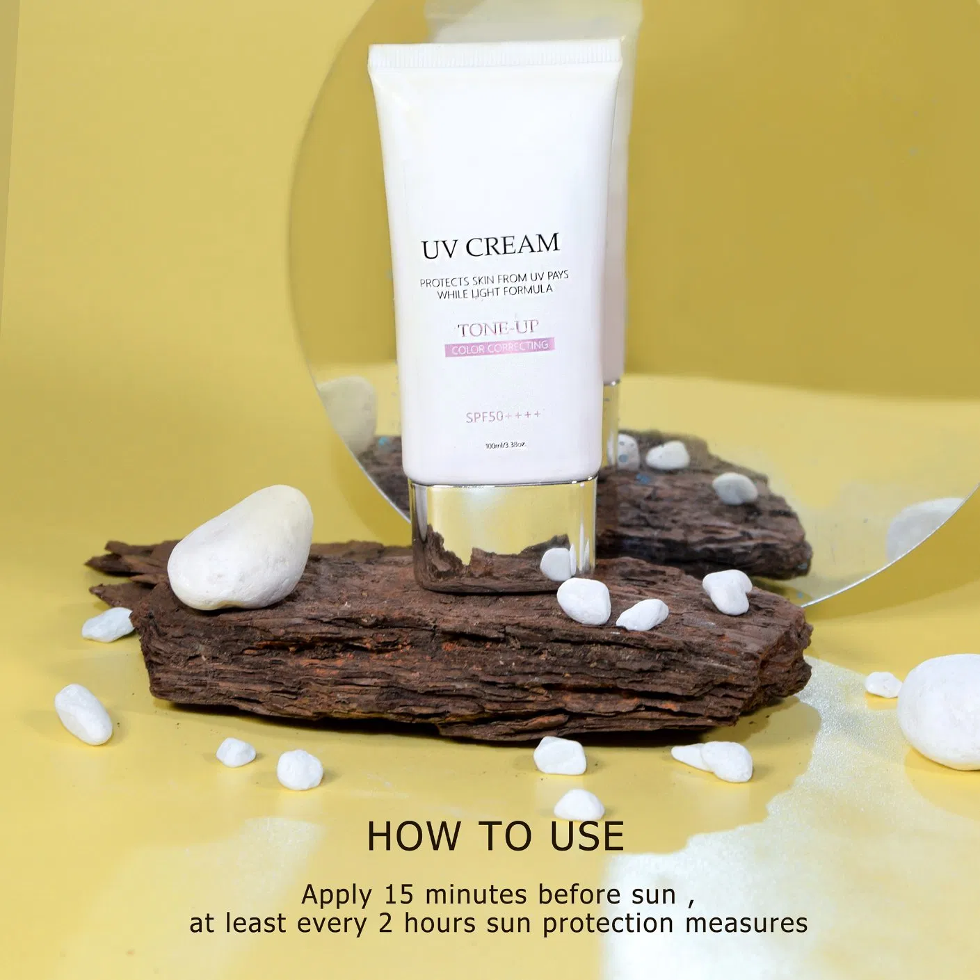 Customized Logo SPF 50 Sunscreen Non-Greasy Moisturizing Waterproof 100ml Face Sunscreen