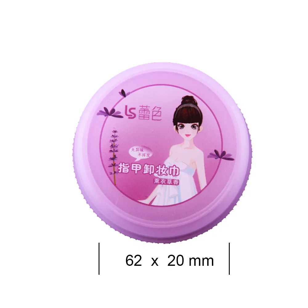 Factory Wholesale Fruit Flavor Good Quality Nail Polish Remover Wipe Pad Flower Scents