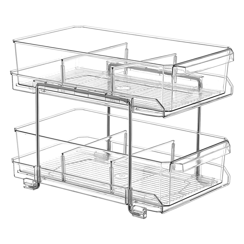 Выдвижной органайзер под раковину, 2 яруса