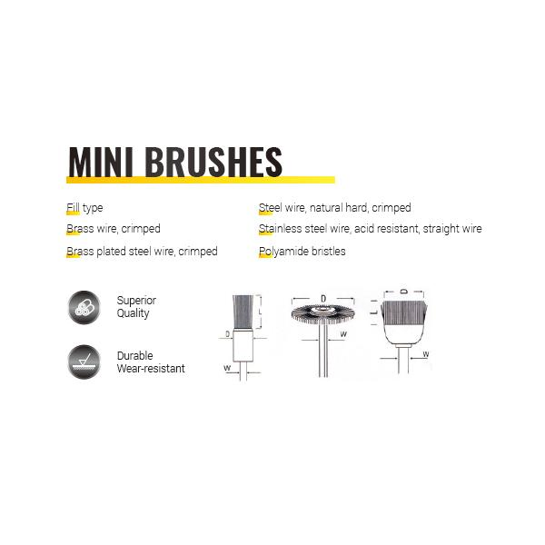 Мини щетки для удаления ржавчины и краски