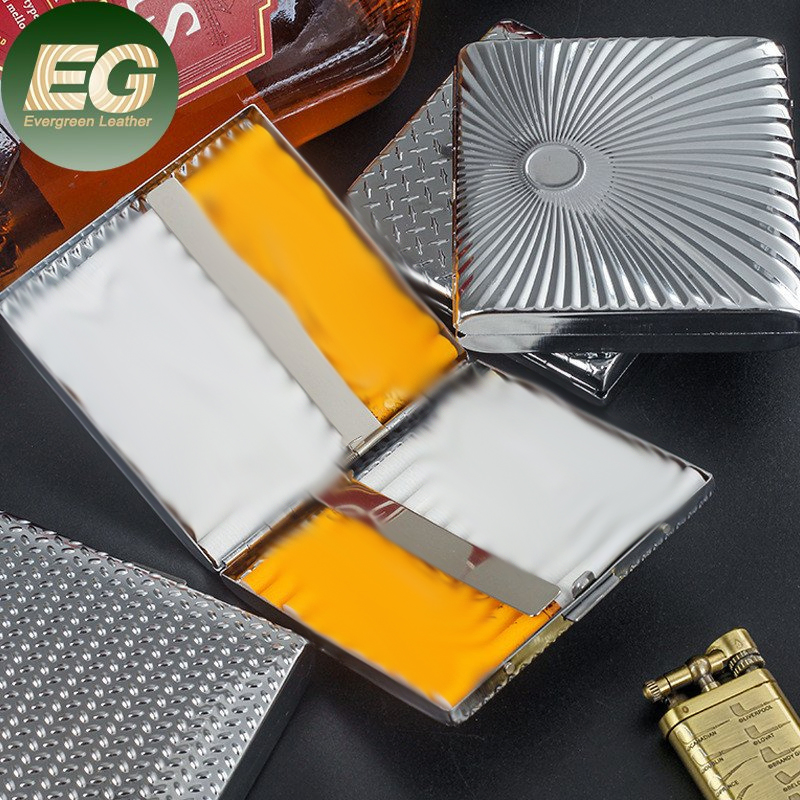 Ea441 Wholesale Empty Metal Cigarette Box Tin Gift Storage for Large 20 Pack Plastic Custom Luxury Boxes