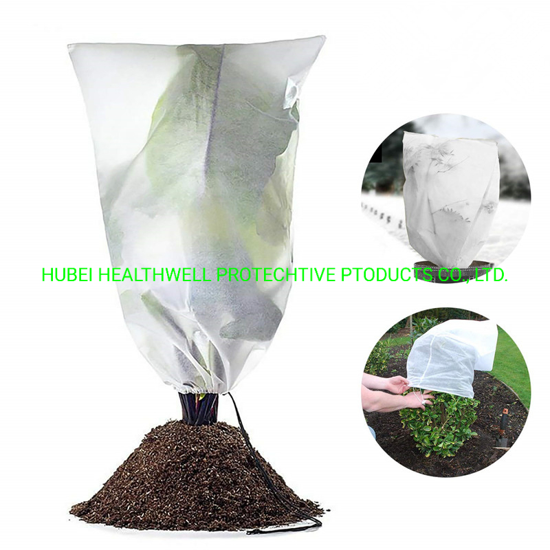 Non Woven Agriculture Winter Drawstring Plant Protection Cover Bags