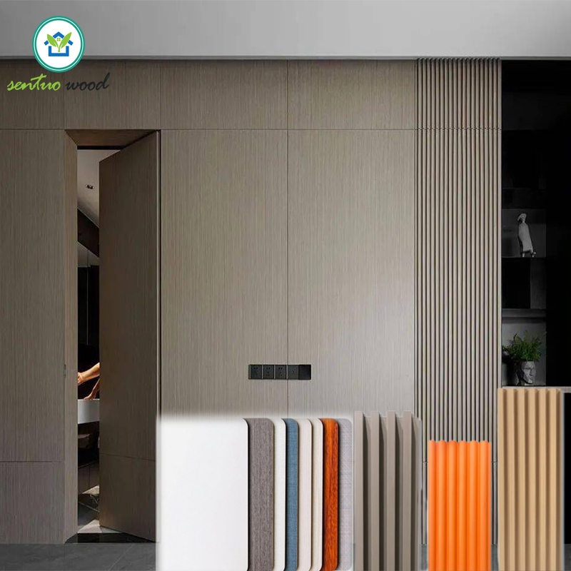 8mm Home Decor Bamboo Wood WPC PVC Interior Wall Panel 3% off