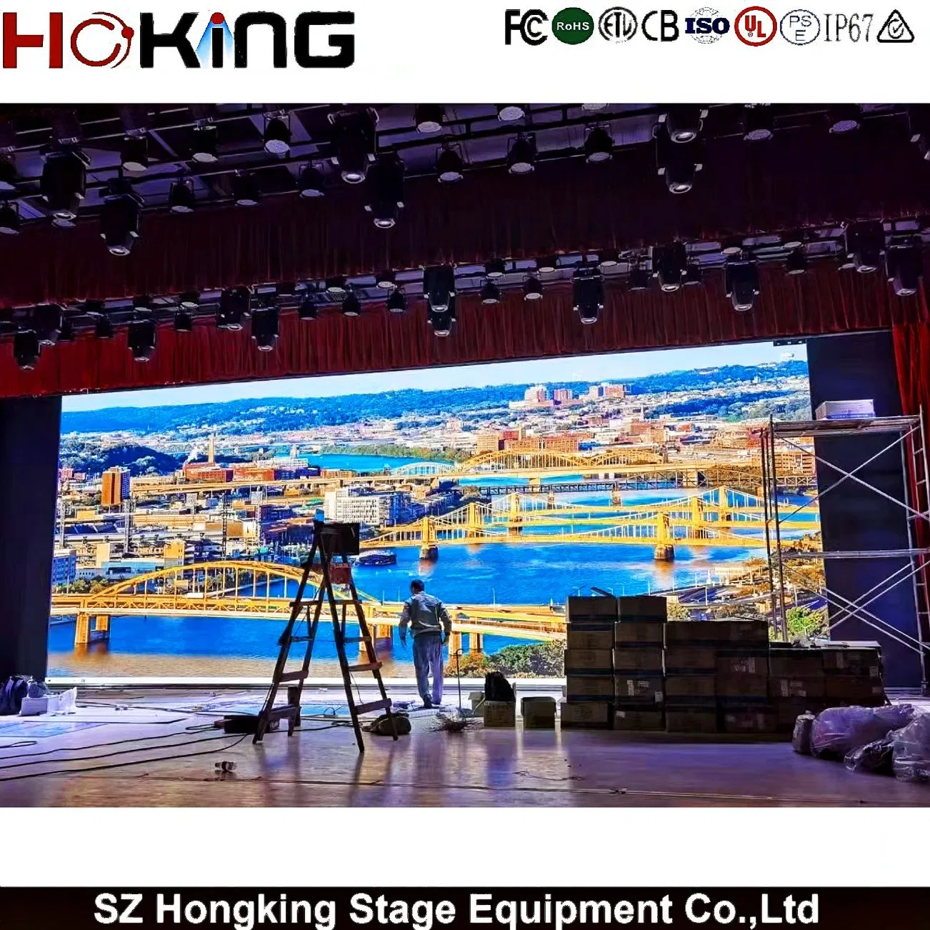 New Design 640X480mm Cabinet HD 4K 7680Hz P1.25 P1.53 P1.86 P2 P2.5 LED Display