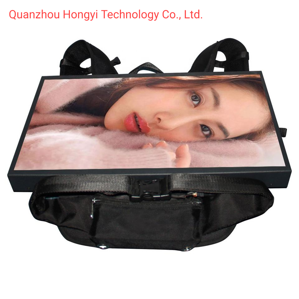 Outdoor LCD Advertising Touch Screen Digital Advertising Display Board Portable Digital Signage Backpack Video Player Machine