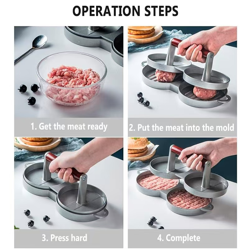 Premium Nonstick Hamburger Press for Easy Home Cooking