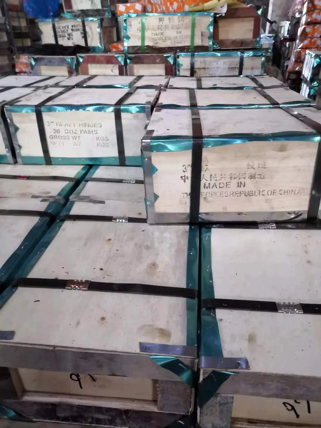 Wood Case Packing Iron Door Hinges for Africa