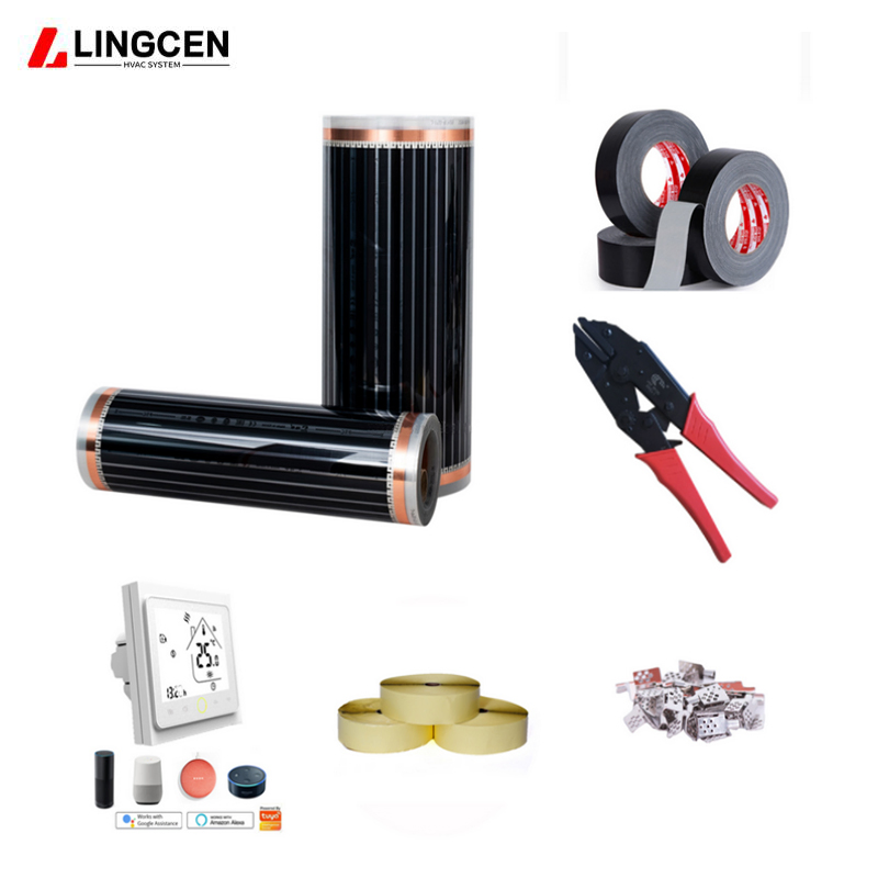 80W 150W 220W 400W Graphene Warm Electric Far Infrared Underfloor Carbon Heating Film