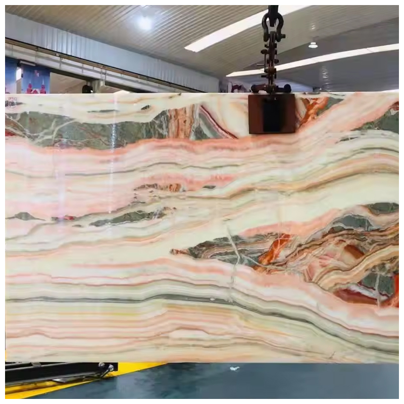 Iran Multicoior Backlit Rainbown Onyx Marble Slabs for Bookmatched Wall and Countertops