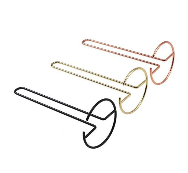Luxury Kitchen Metal Roll Tissue Paper Towel Stand Holder