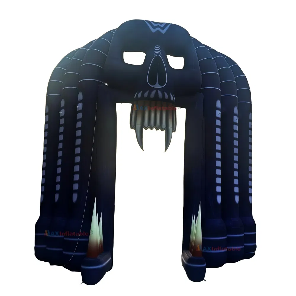Inflatable Archway Blow up Inflatable Halloween Entrance Scary Skull Arch