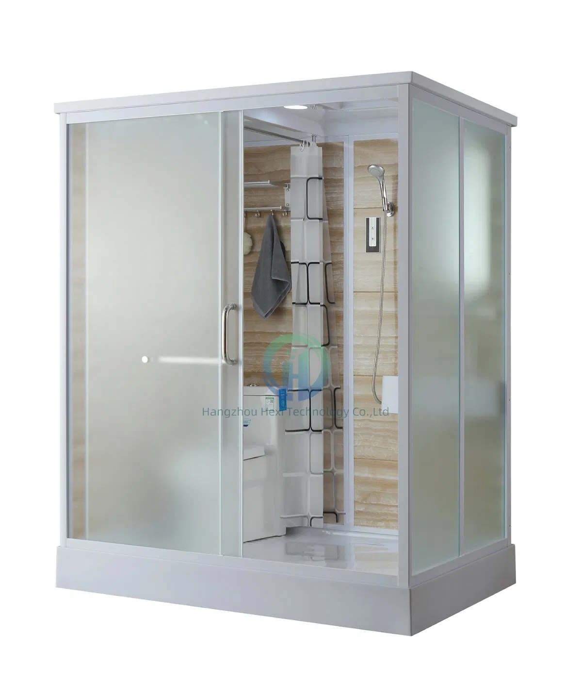 Stylish Prefab Toilet and Shower Bathroom Set for Homes