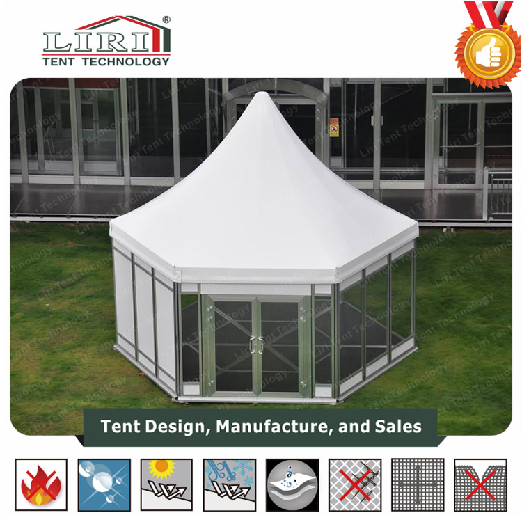 High Peak Multiside Tent with Glass Walls and ABS Wall for Outdoor Events