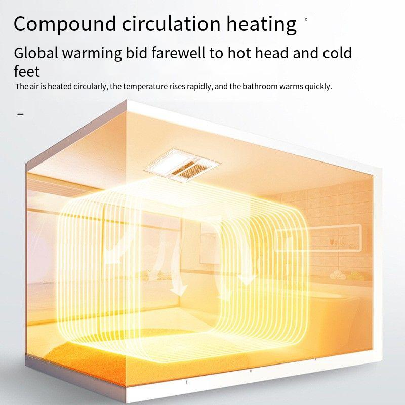 Ceiling Mounted Bathroom Heater with PTC Heating for Efficient Warmth