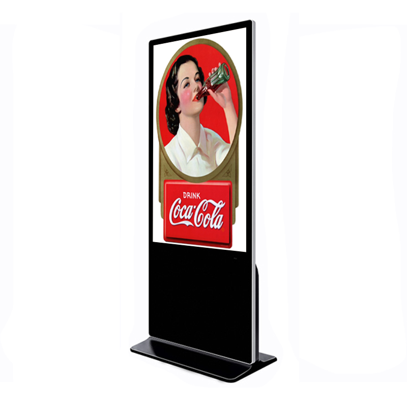 Рекламный экран 65 дюймов для помещений на напольной стойке